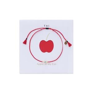 NEW TAI women's apple of my eye bracelet in gold red